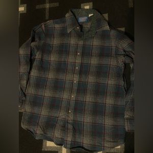 Vintage Pendleton Button Down Wool Shirt/ Light Jacket Mens Large